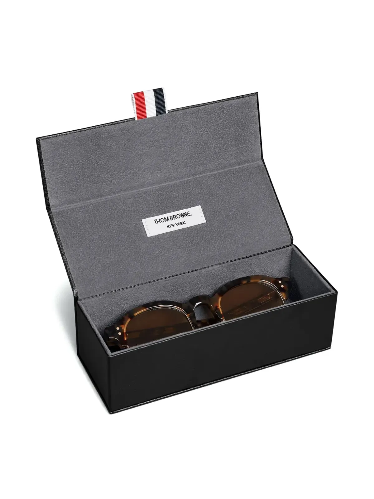 Thom Browne Eyewear べっ甲風オーバルフレームサングラス - 画像4