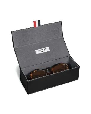 Thom Browne Eyewear べっ甲風オーバルフレームサングラス - サムネイル4