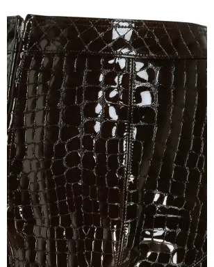 TOM FORD エンボスレザー スカート - ブラウン - サムネイル4