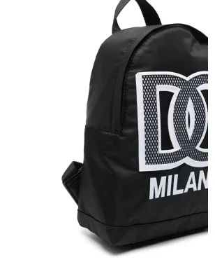 Dolce & Gabbana Kids ロゴパッチ付きギャバジン織りバックパック - サムネイル2