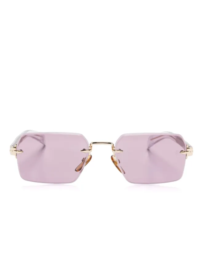 Eyewear by David Beckham Eyewear by David Beckham DB 7109/S ジオメトリックフレーム サングラス - ゴールドの商品画像
