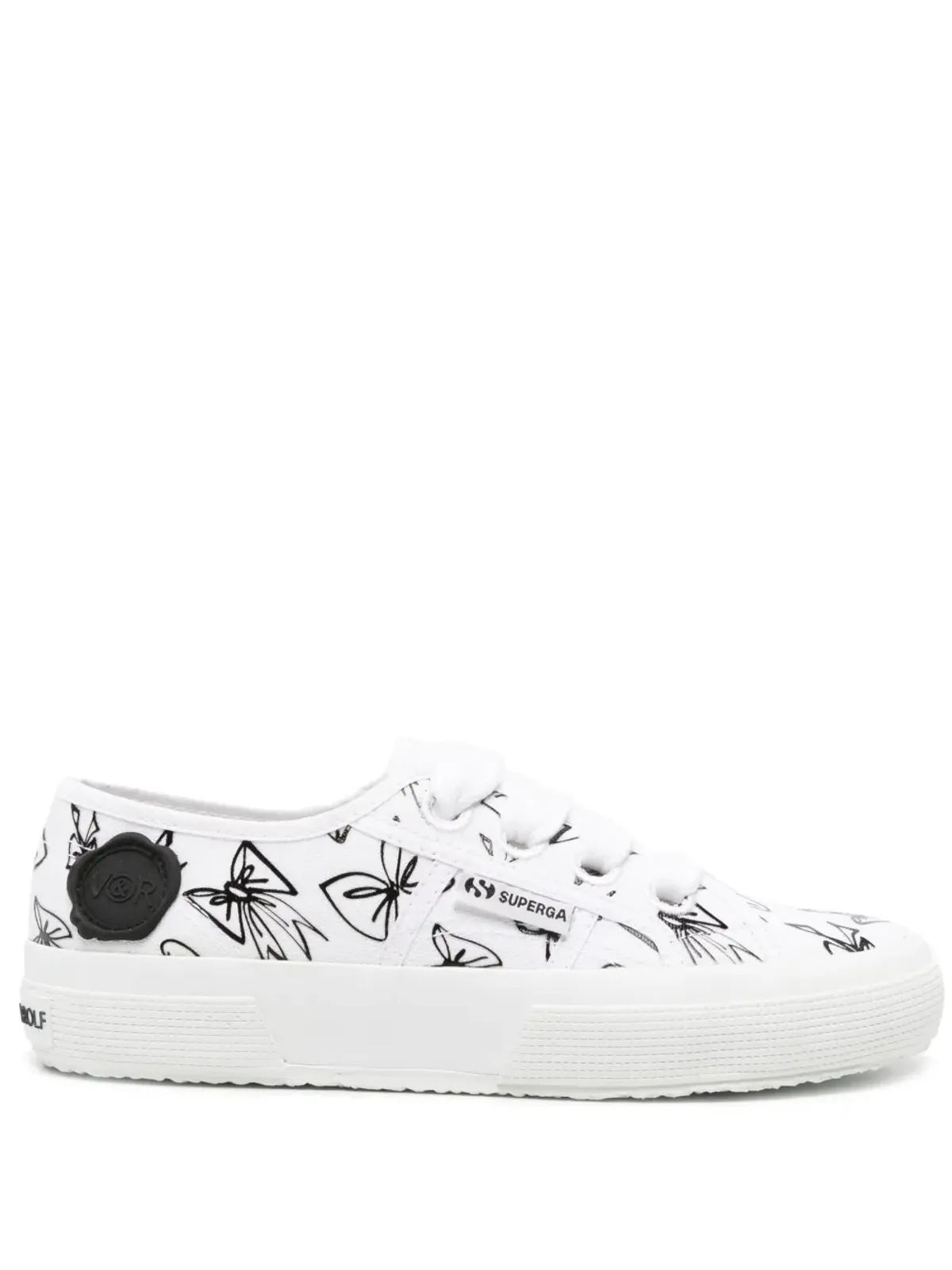 Viktor & Rolf x Superga ボウプリント キャンバススニーカー - 画像1