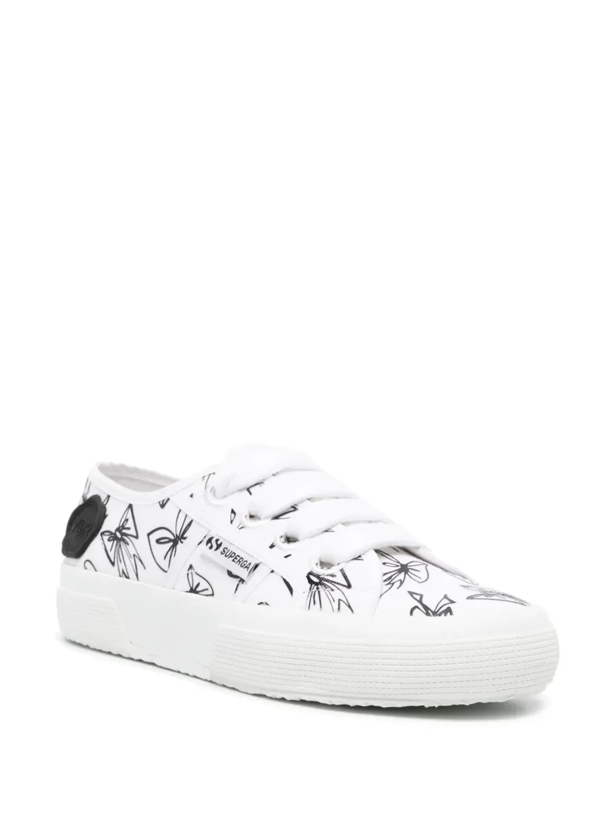 Viktor & Rolf x Superga ボウプリント キャンバススニーカー - 画像2