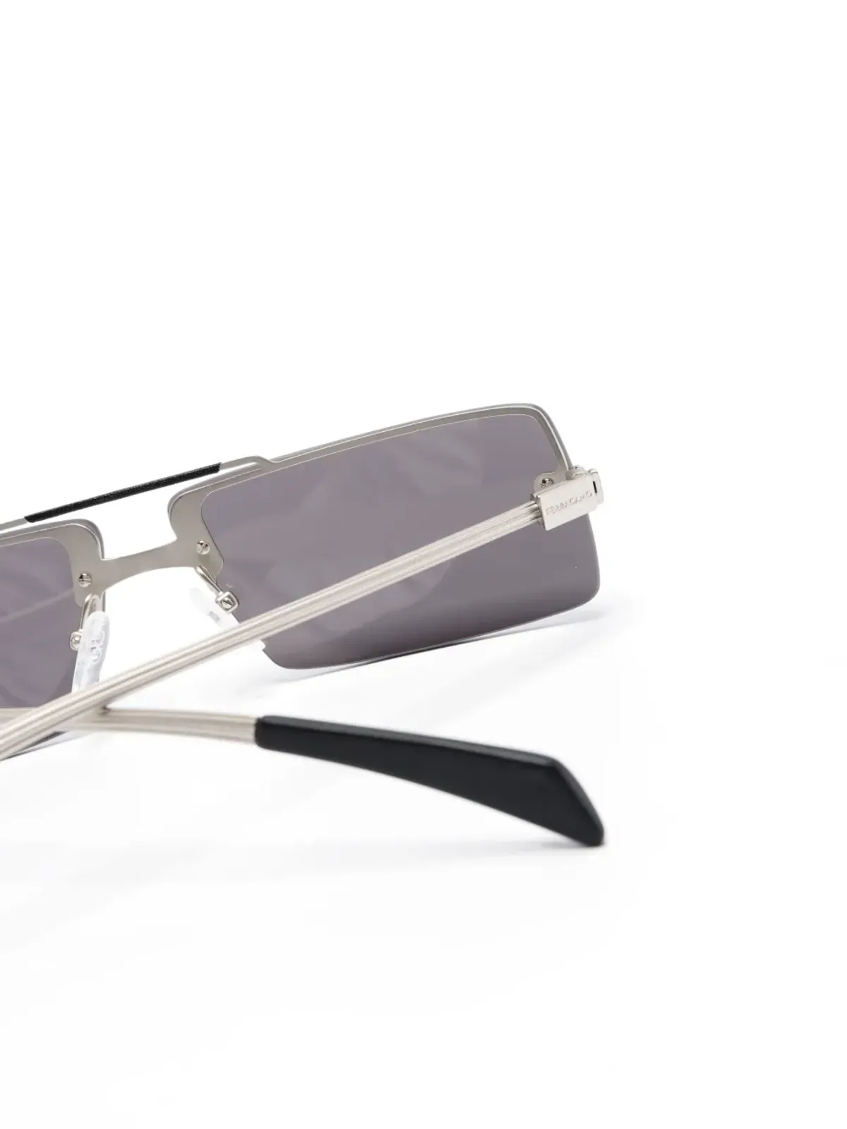 Ferragamo Eyewear 長方形フレーム サングラス - 画像3
