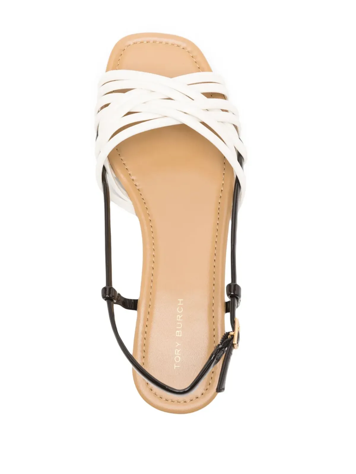 Tory Burch レザー スリングバックサンダル - ニュートラルカラー - 画像4