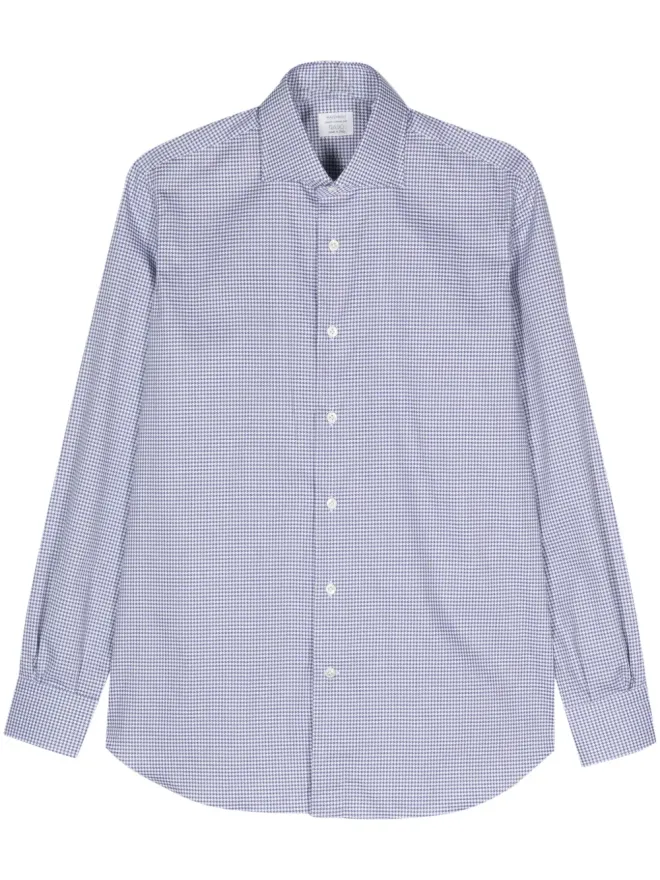 Mazzarelli Mazzarelli ロングスリーブコットンシャツ ブルーの商品画像