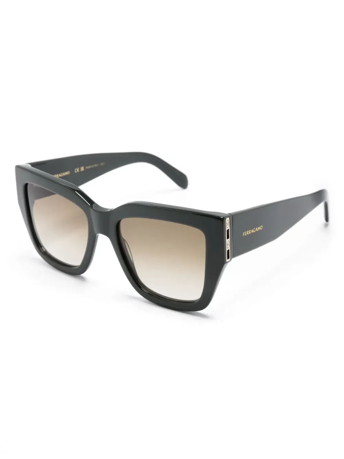 Ferragamo Eyewear オーバサイズフレーム サングラス - 画像2