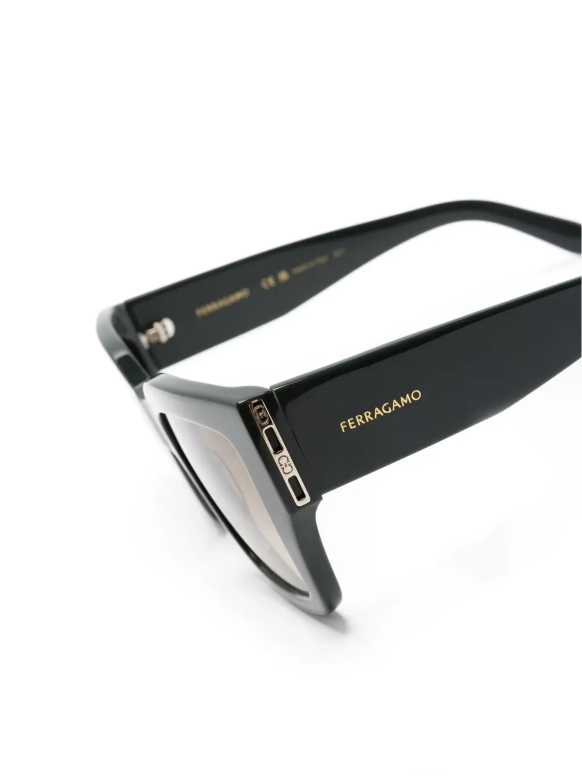Ferragamo Eyewear オーバサイズフレーム サングラス - 画像3