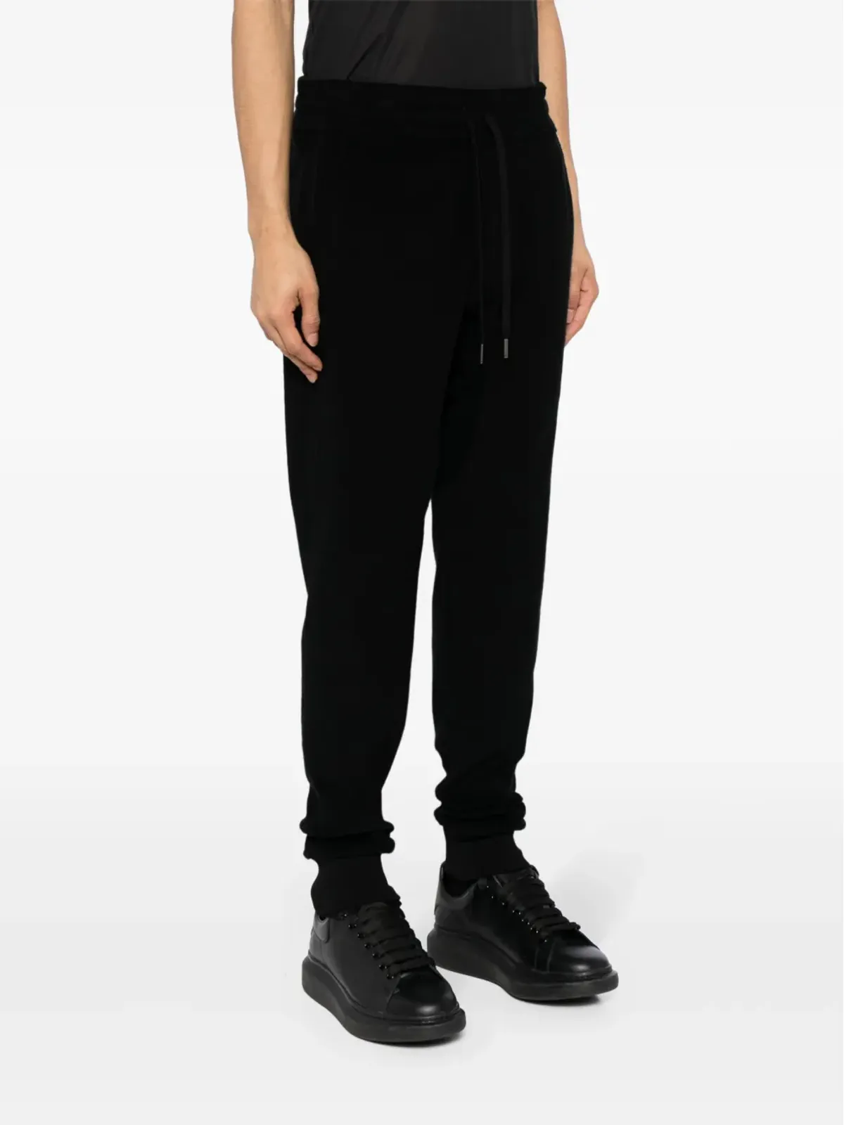 TOM FORD ストレートレッグ コットン トラックパンツ ブラック - 画像3