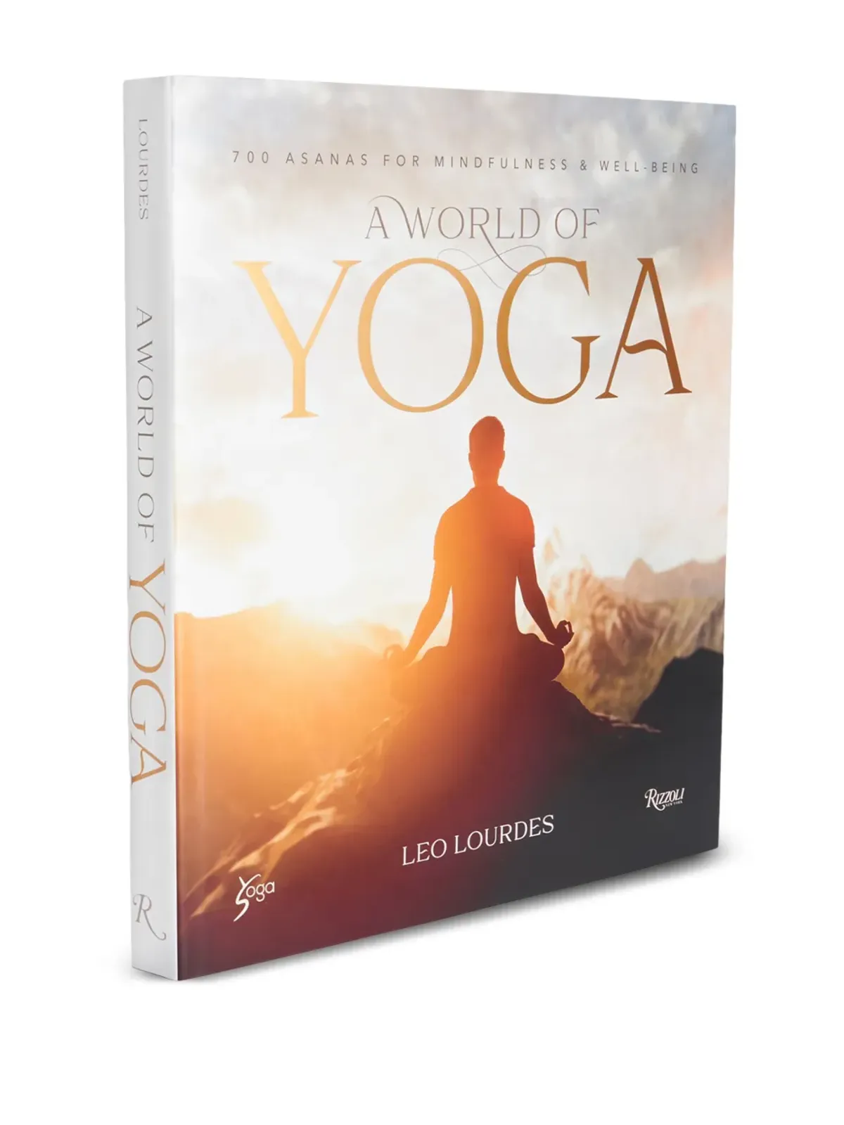 Rizzoli A World of Yoga by Leo Lourdes hardcover book - Orange - 画像2