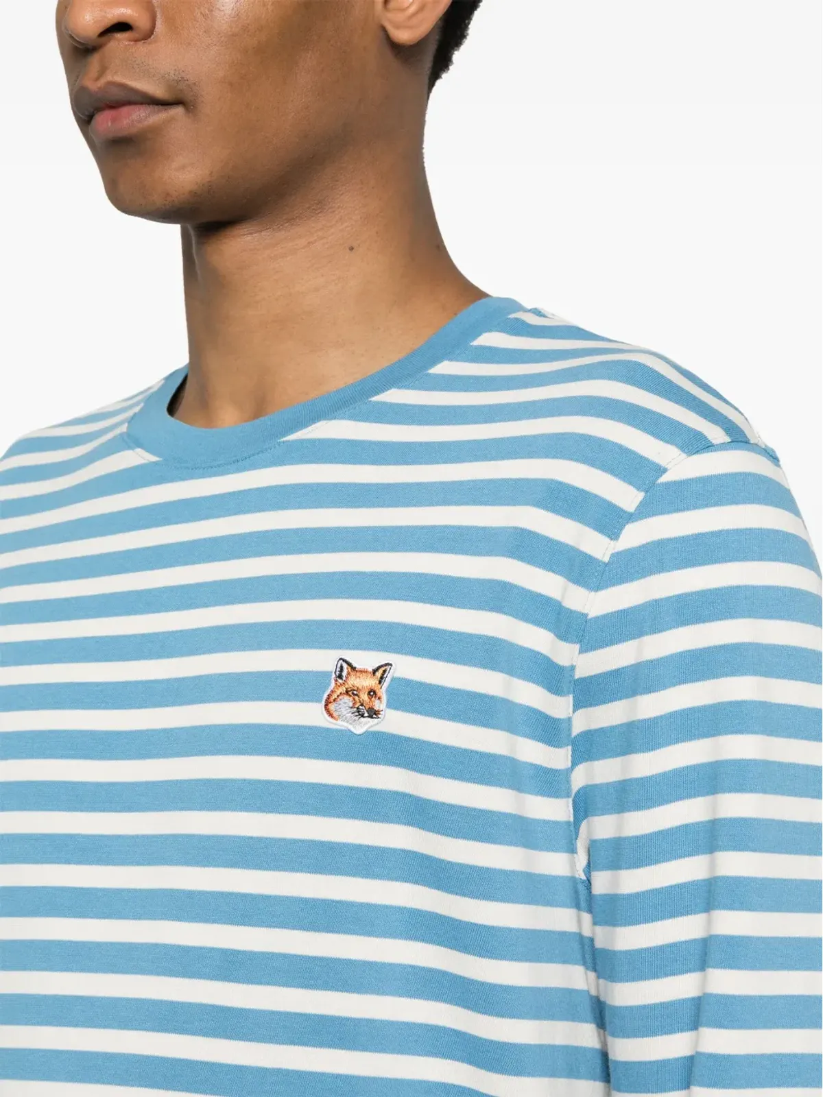Maison Kitsuné Bold Fox Head コットン Tシャツ - ホワイト - 画像5