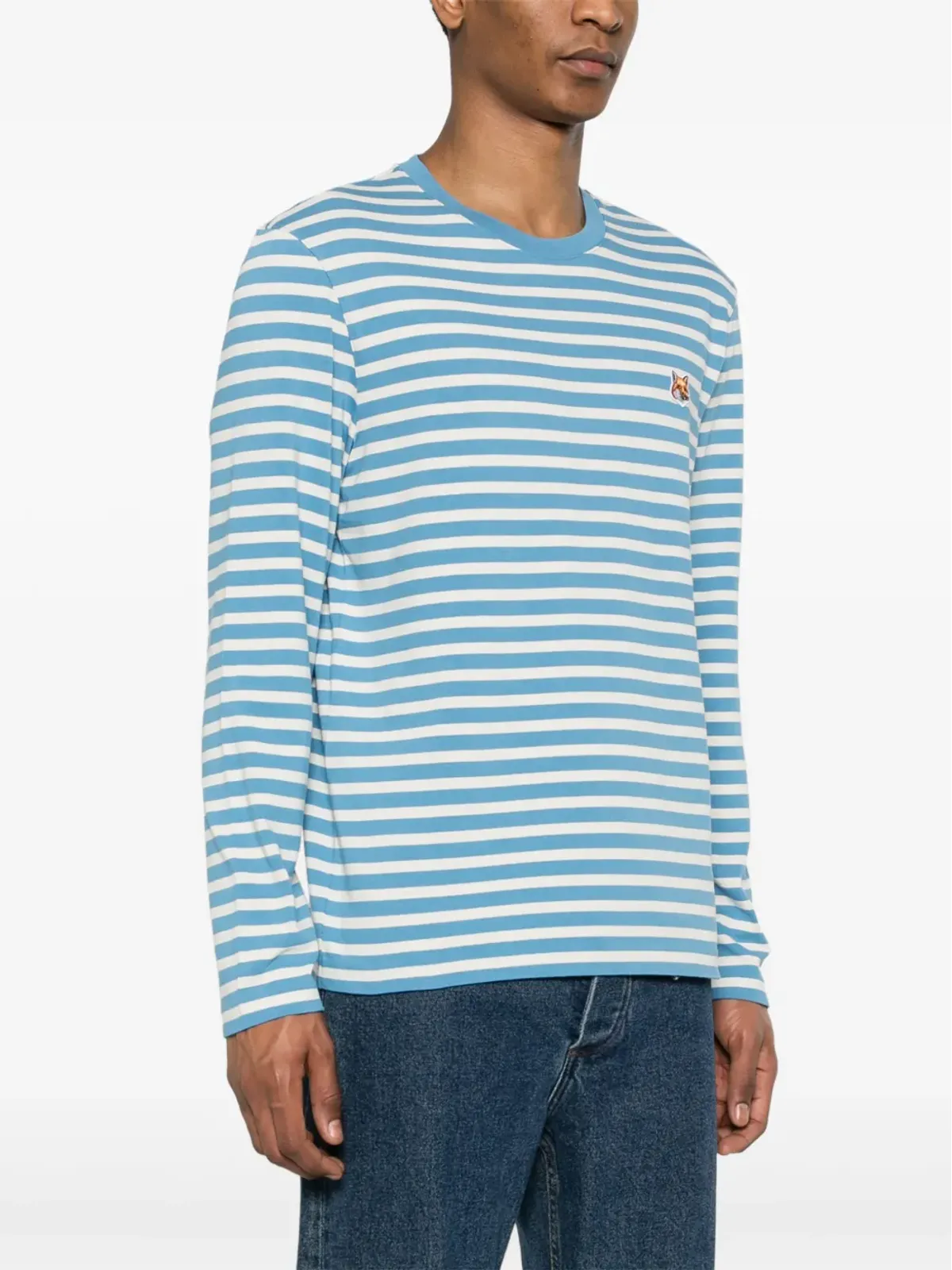 Maison Kitsuné Bold Fox Head コットン Tシャツ - ホワイト - 画像3