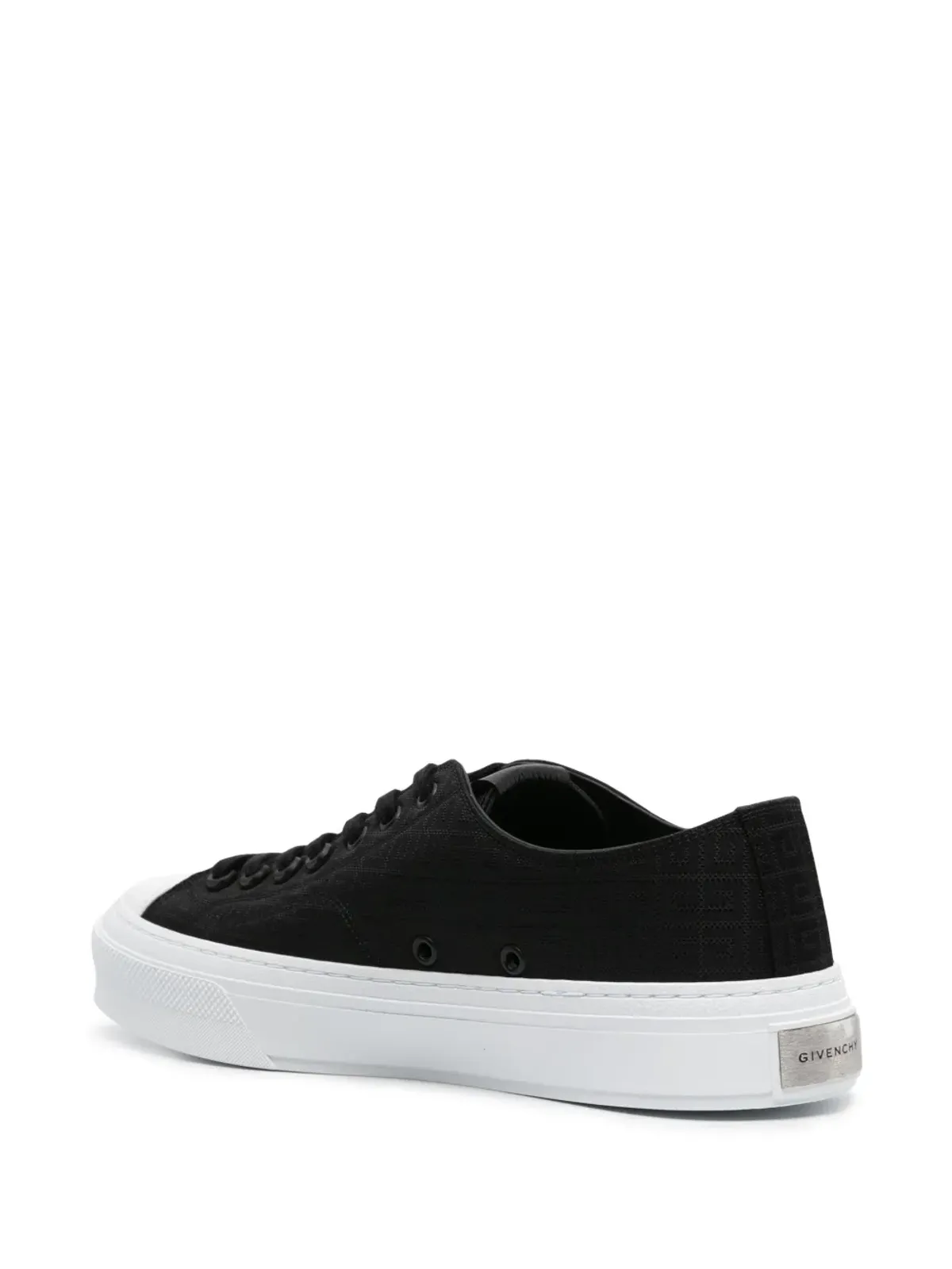 Givenchy City Low ロゴジャカードスニーカー - ブラック - 画像3
