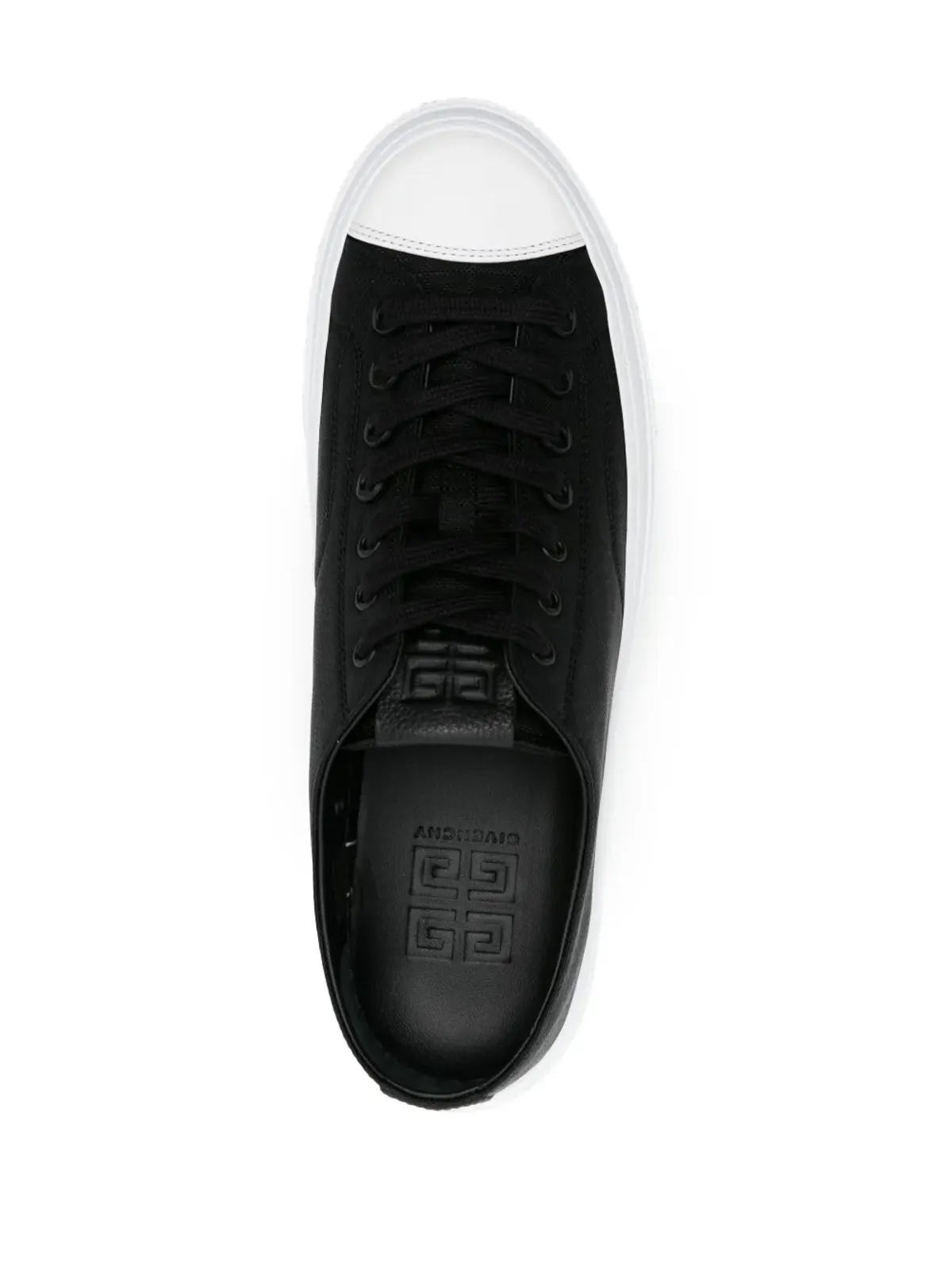 Givenchy City Low ロゴジャカードスニーカー - ブラック - 画像4