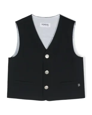 DONDUP KIDS ロゴプレート付きウェストコート - サムネイル1