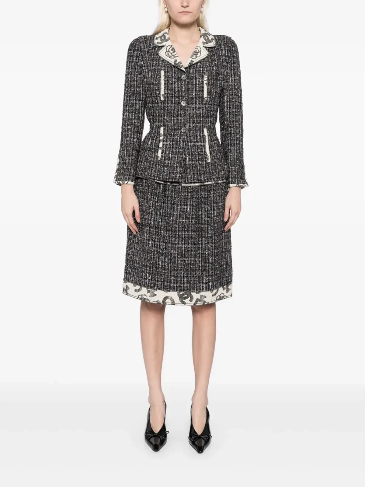 CHANEL ビンテージ 2006年製 セットアップ ジャケット・スカートスーツ - ブラック - 画像2