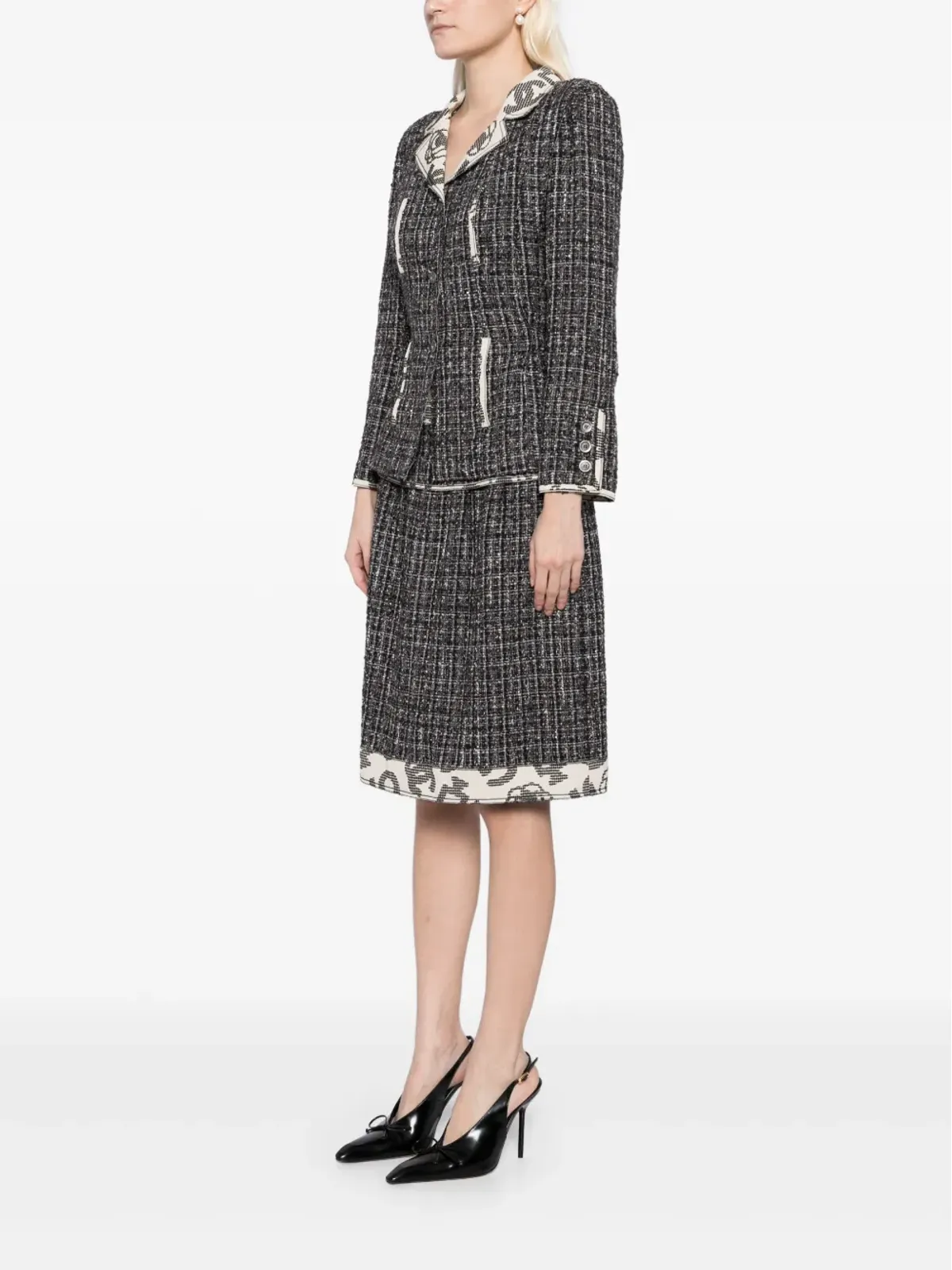 CHANEL ビンテージ 2006年製 セットアップ ジャケット・スカートスーツ - ブラック - 画像3