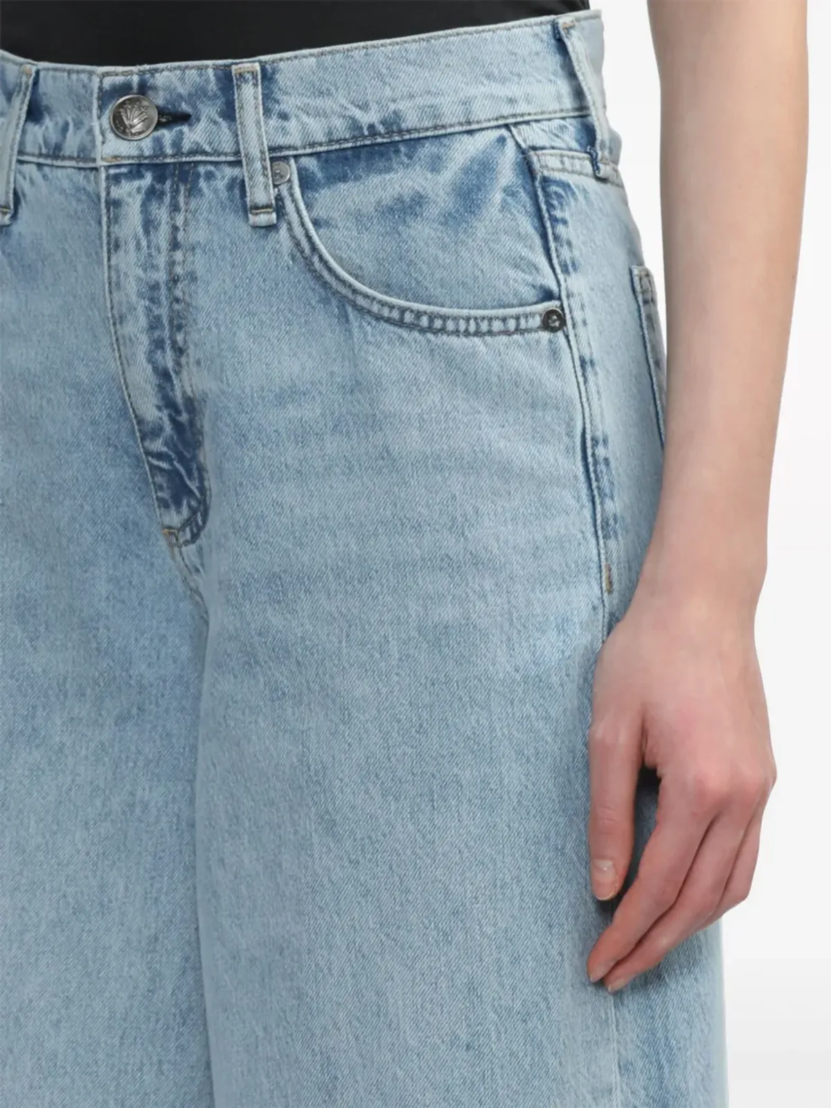 rag & bone ソフィー ハイライズ ワイドレッグ ジーンズ - 画像5