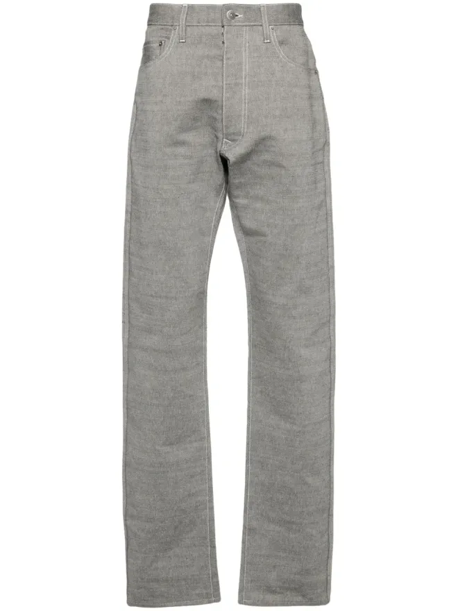 Maison Margiela Maison Margiela フォーステッチ ロゴ テーパード ジーンズの商品画像