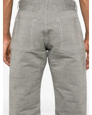 Maison Margiela フォーステッチ ロゴ テーパード ジーンズ - サムネイル5