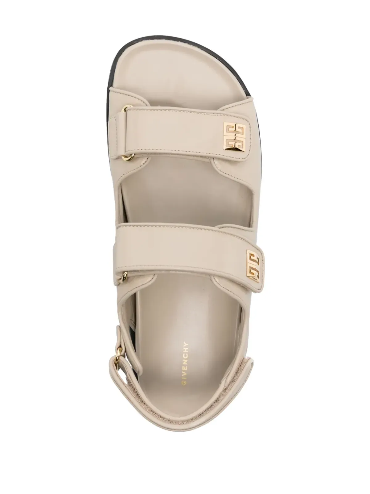 Givenchy 4Gプレート レザーサンダル - ニュートラルカラー - 画像4