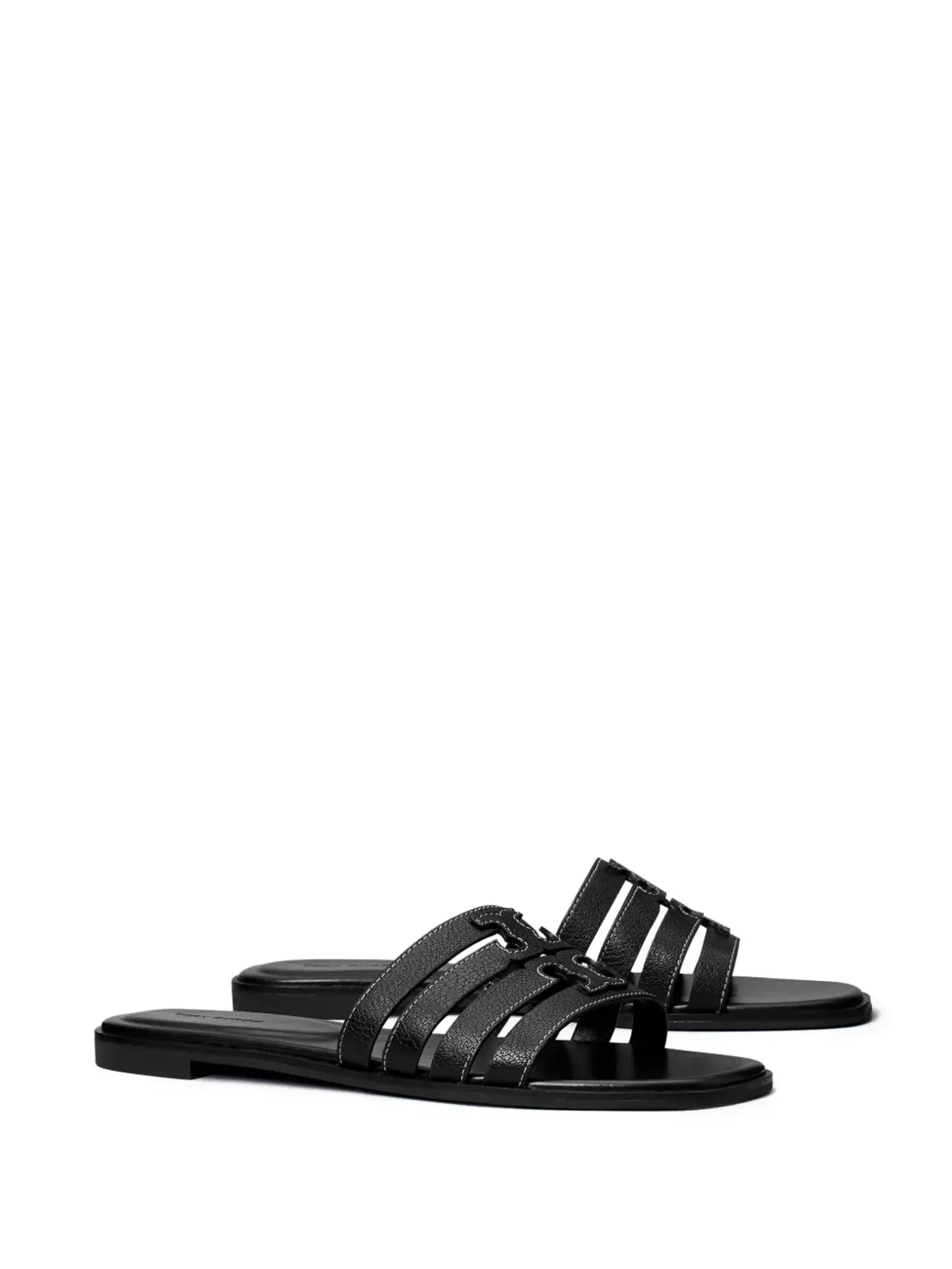 Tory Burch イネス レザー サンダル - ブラック - 画像2