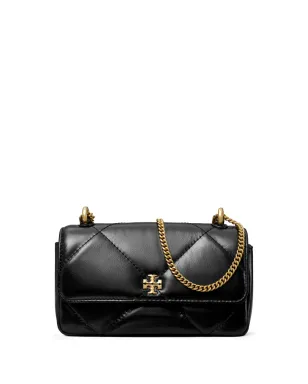 Tory Burch ミニ キラ ダイヤモンドキルティング フラップバッグ ブラック - サムネイル1