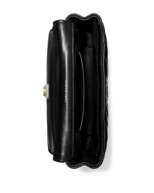Tory Burch ミニ キラ ダイヤモンドキルティング フラップバッグ ブラック - サムネイル5