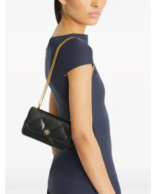 Tory Burch ミニ キラ ダイヤモンドキルティング フラップバッグ ブラック - サムネイル2