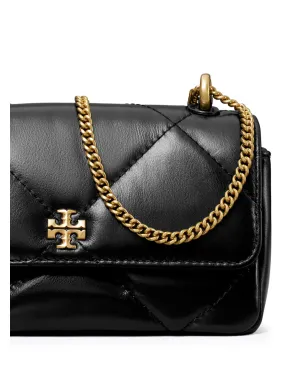 Tory Burch ミニ キラ ダイヤモンドキルティング フラップバッグ ブラック - サムネイル4