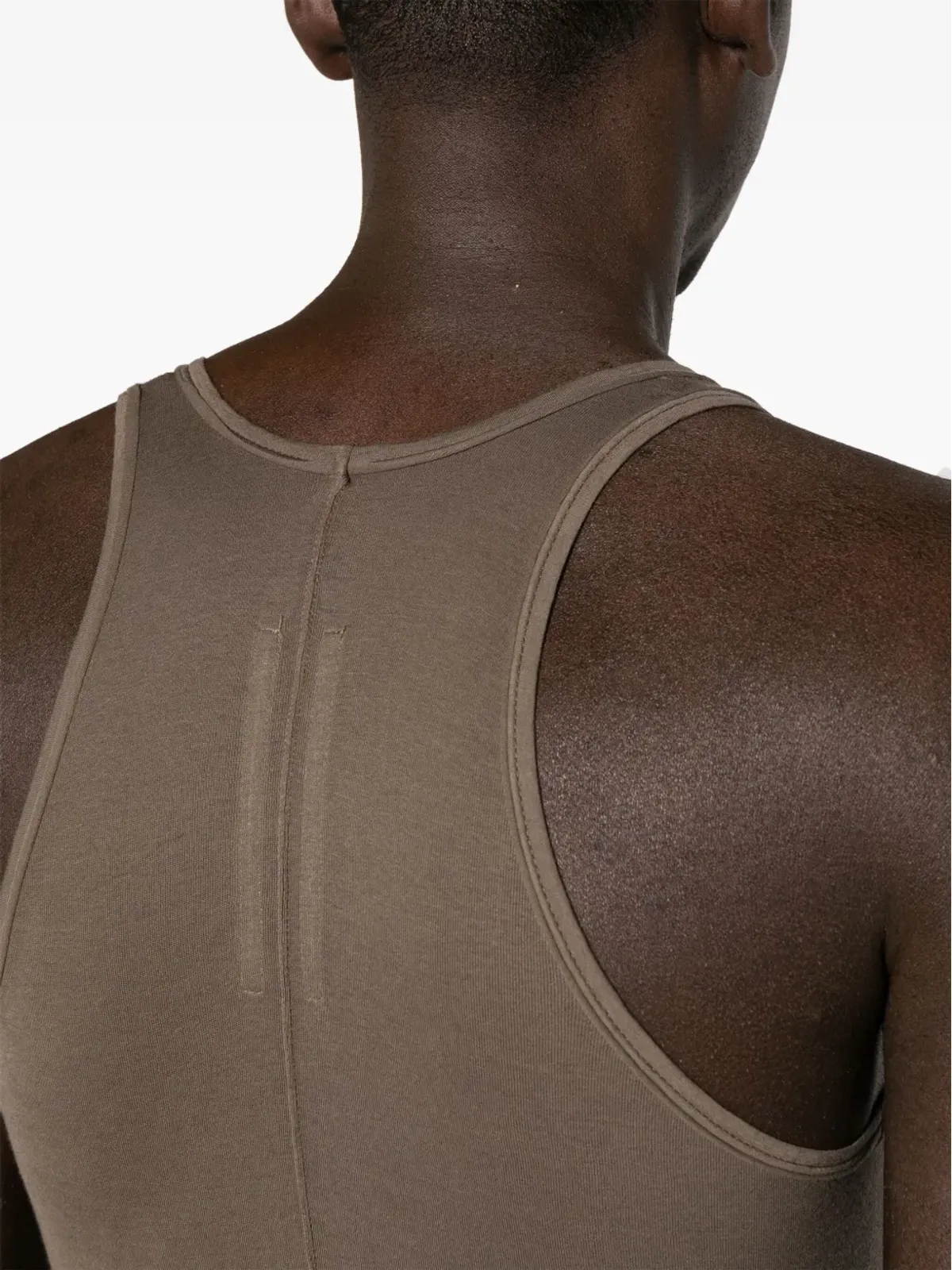 Rick Owens DRKSHDW ロングライン コットン タンクトップ - 画像5