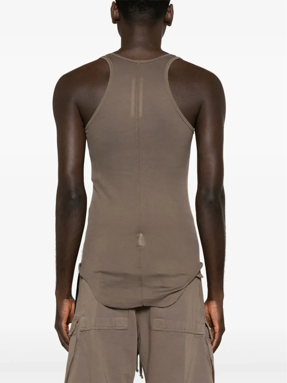 Rick Owens DRKSHDW ロングライン コットン タンクトップ - 画像4