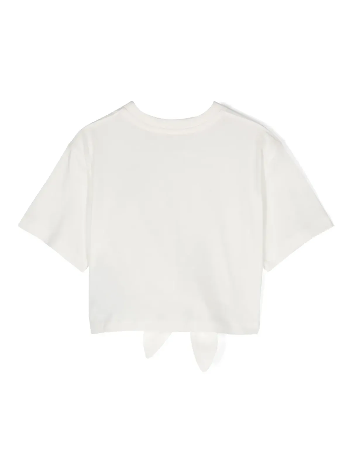 Philosophy Di Lorenzo Serafini Kids ロゴ刺繍コットン クロップドTシャツ - 画像2
