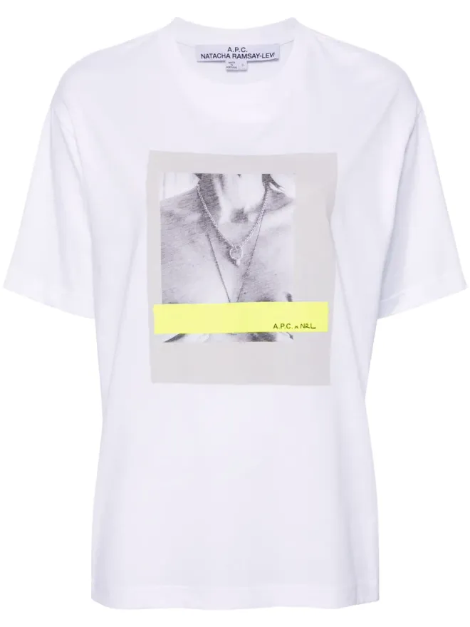 A.P.C. A.P.C. xNRL オーガニックコットン Tシャツ - ホワイトの商品画像