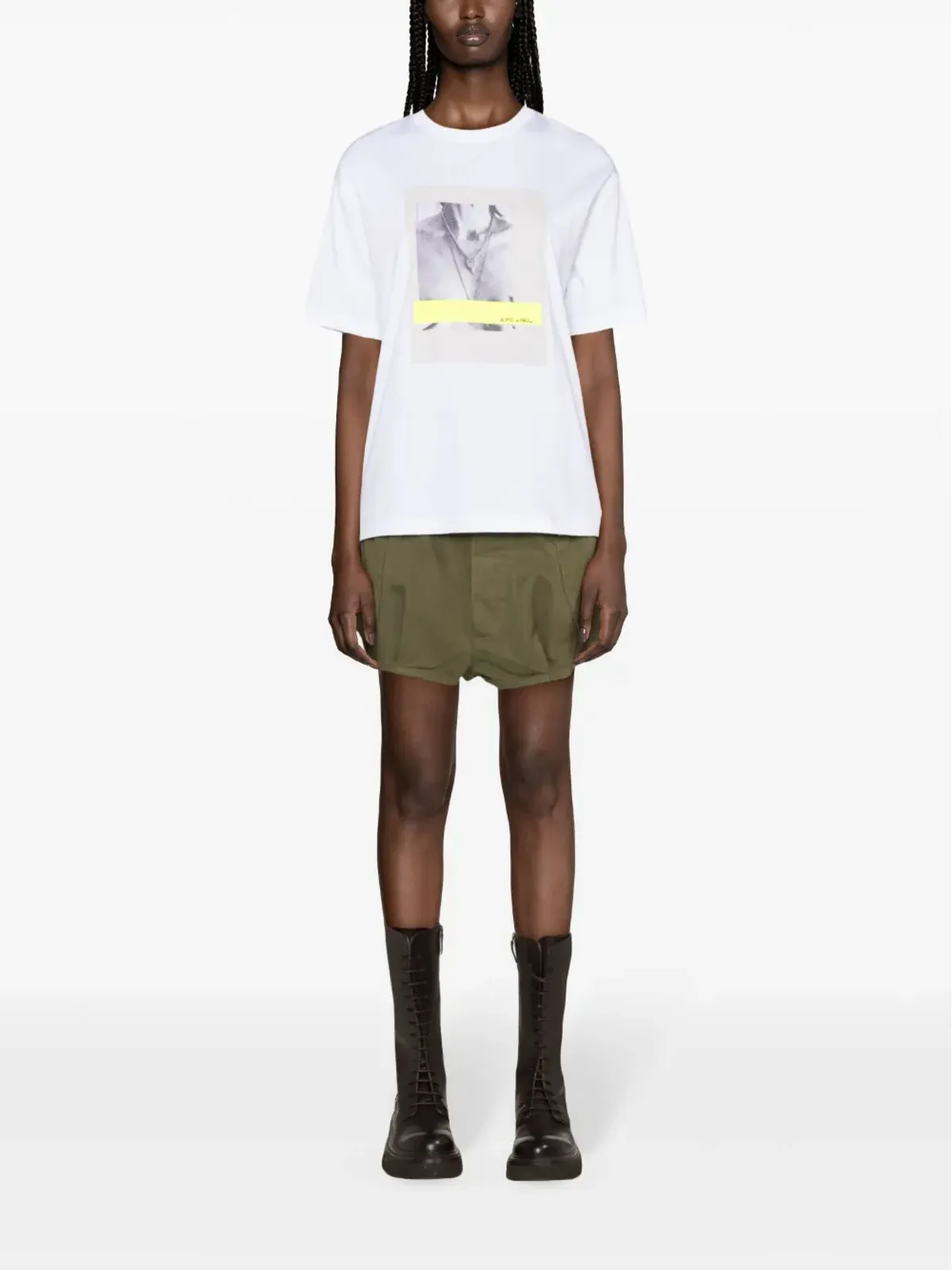 A.P.C. xNRL オーガニックコットン Tシャツ - ホワイト - 画像2