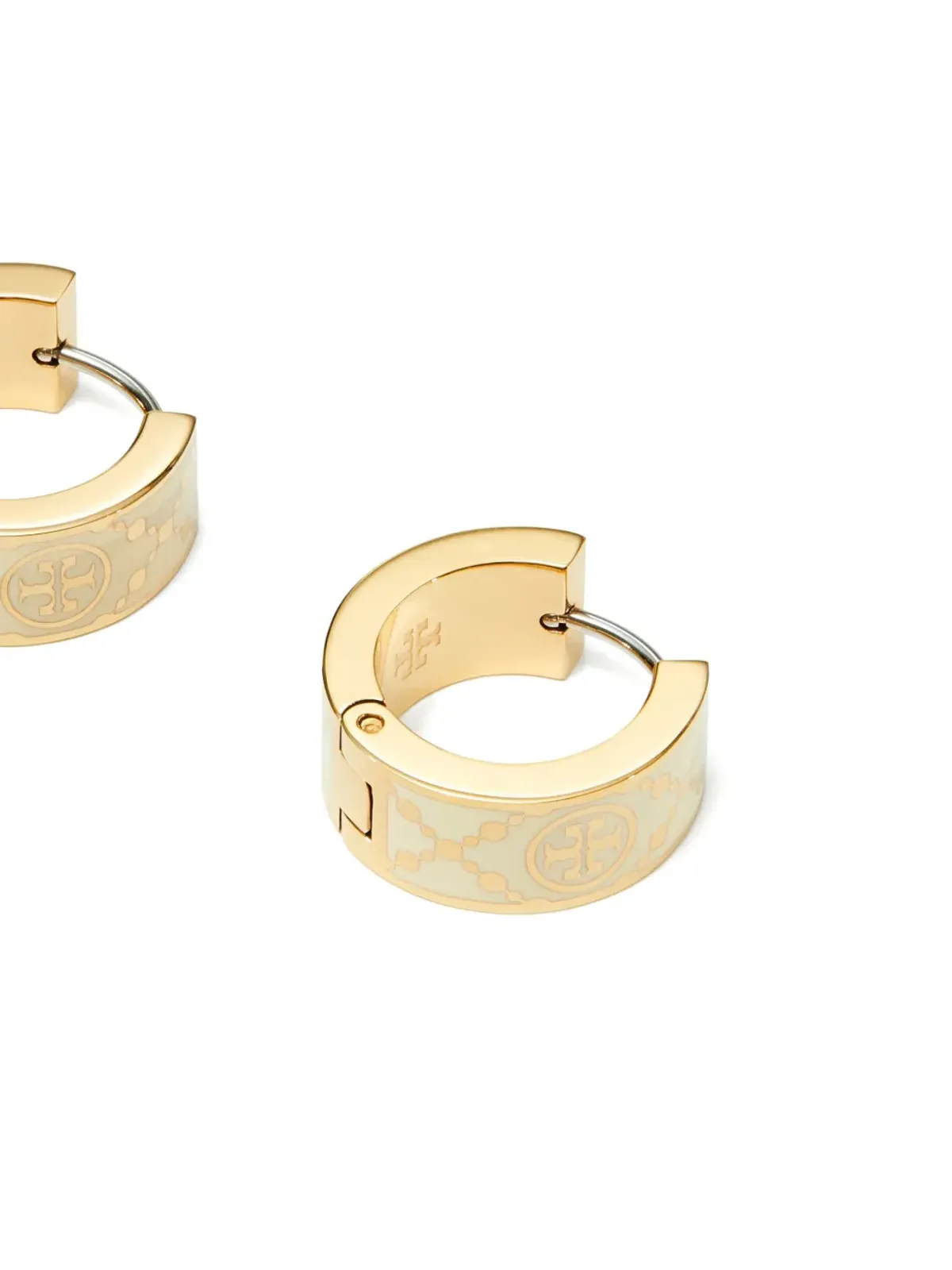 Tory Burch 小型 Tモノグラム フープ ピアス - 画像2