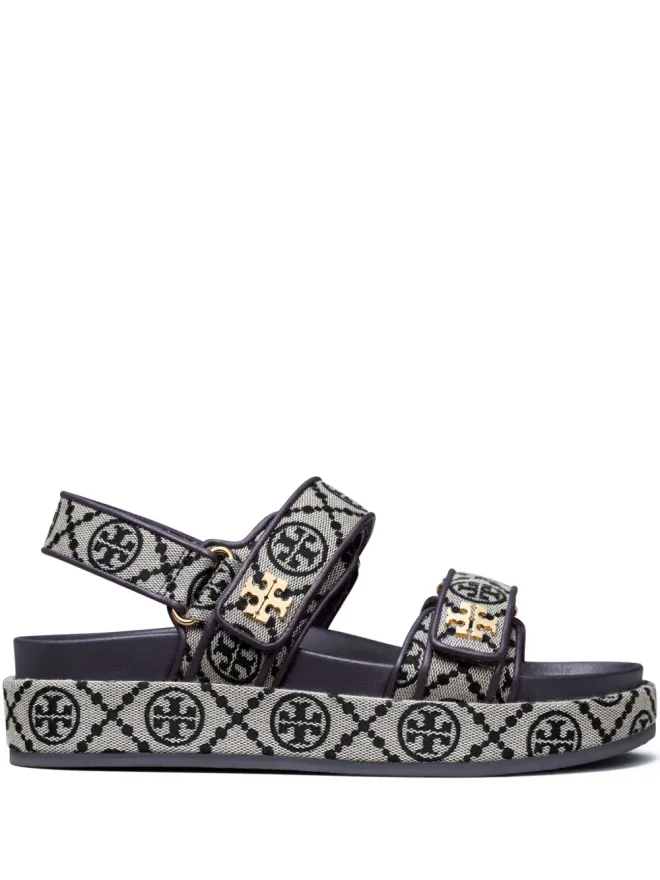 Tory Burch Tory Burch Kira Sport Tモノグラム サンダル - ブルーの商品画像