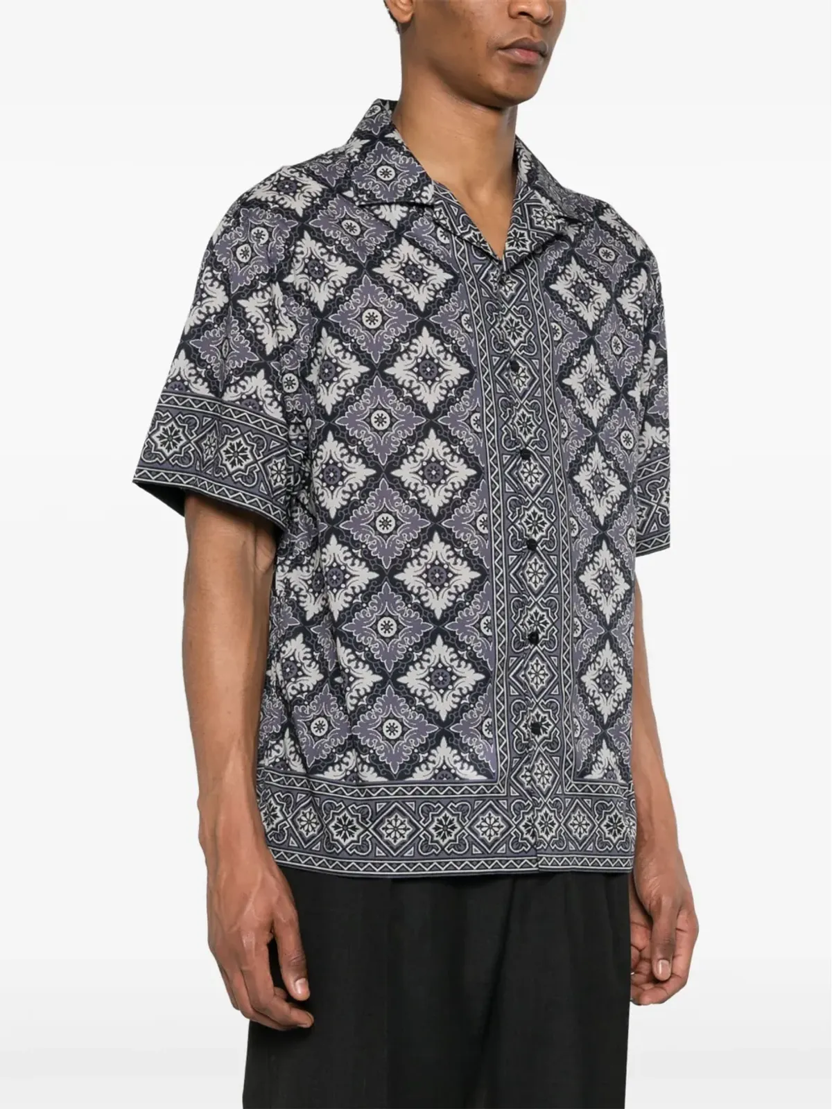 ETRO アブストラクトプリント コットンシャツ - 画像3