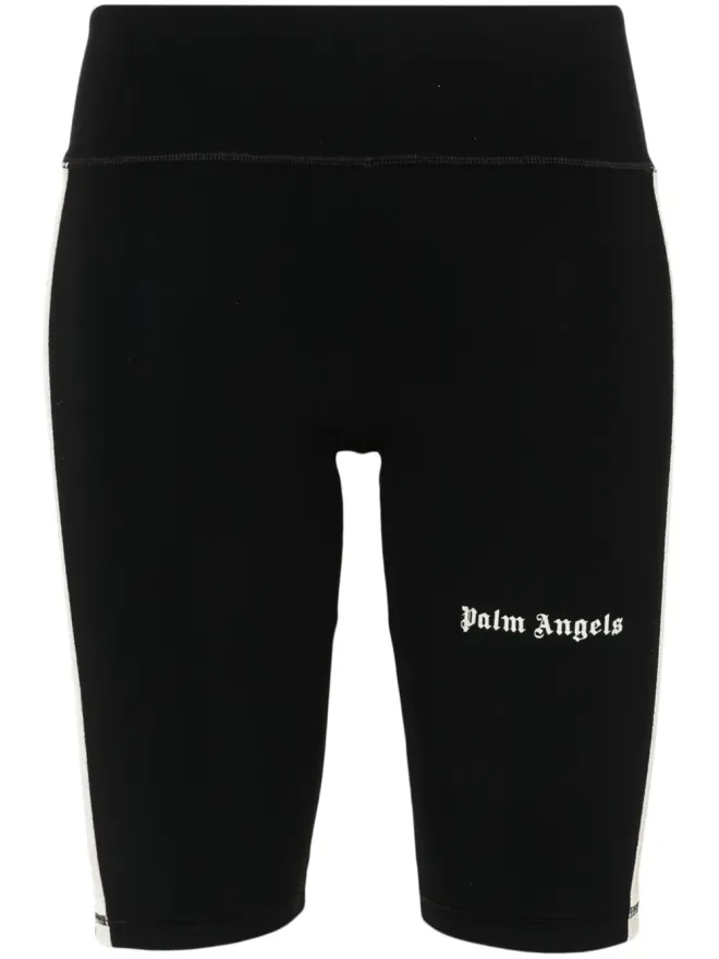 Palm Angels Palm Angels サイクリスト トラック ロゴプリント ショーツ - ブラックの商品画像