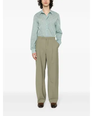 ETRO ジオメトリックプリント コットン シャツ ブルー - サムネイル2