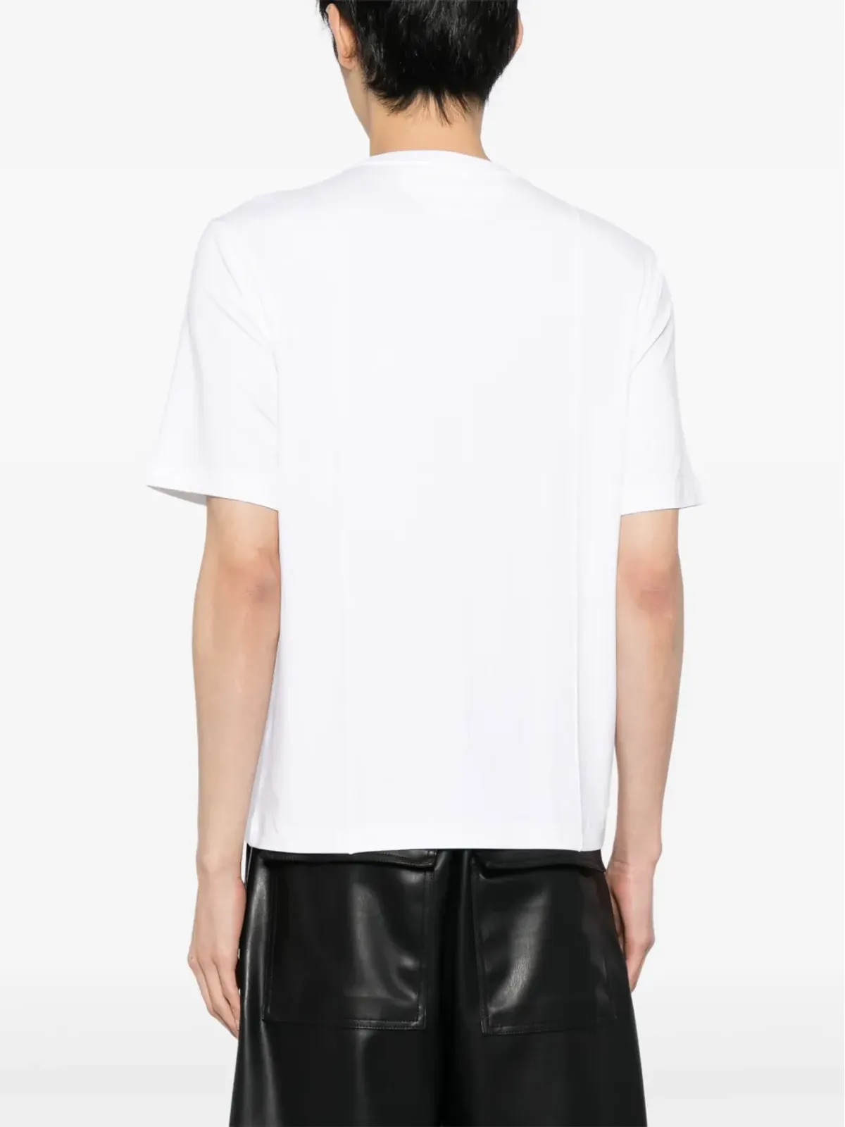 Peter Do プリーツディテール コットン Tシャツ - White - 画像5