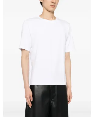 Peter Do プリーツディテール コットン Tシャツ - White - サムネイル4