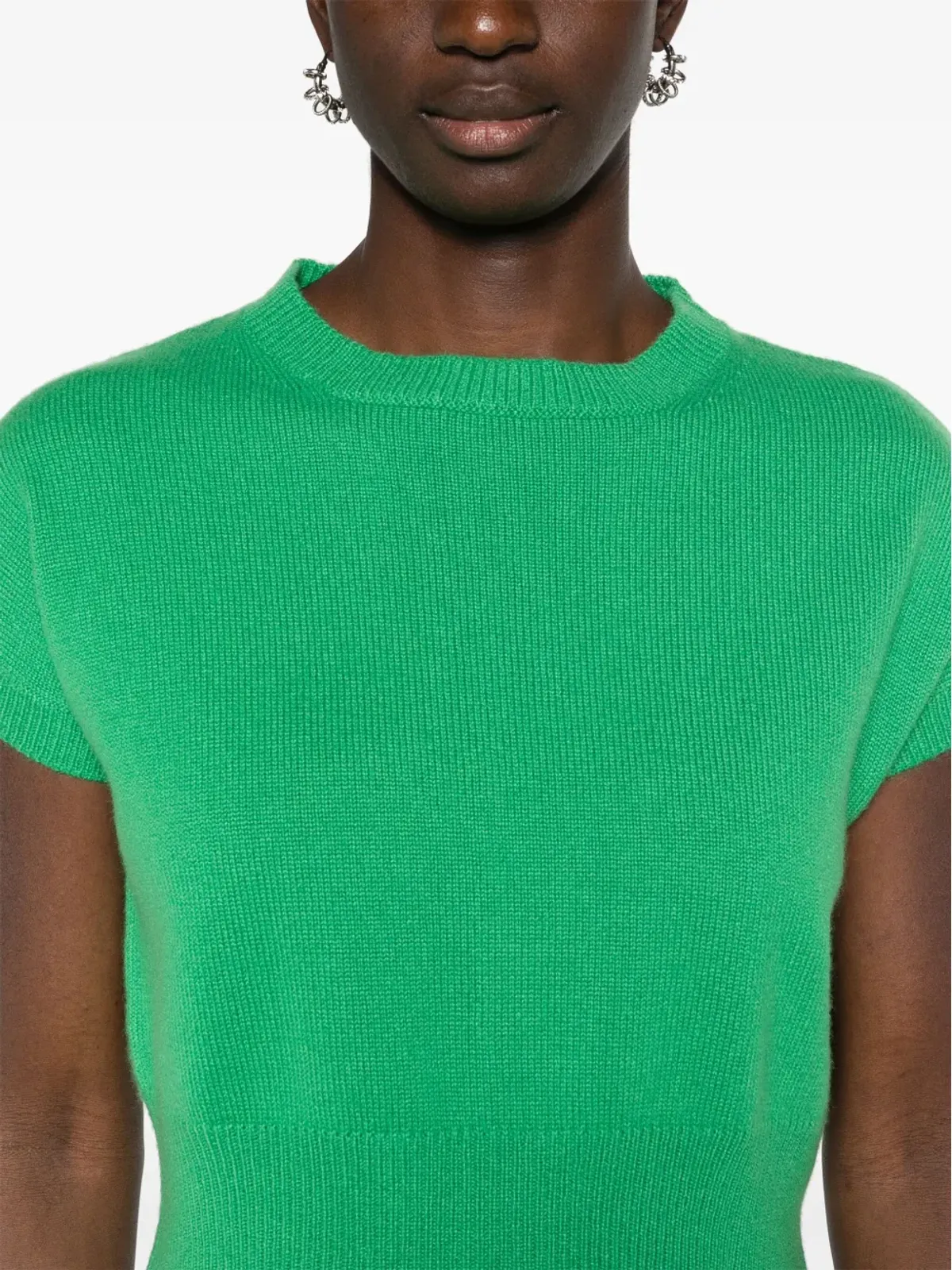 T teddy Cashmere Genova カシミヤ クロップトップ - Green - 画像5