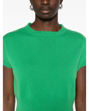 T teddy Cashmere Genova カシミヤ クロップトップ - Green - サムネイル5