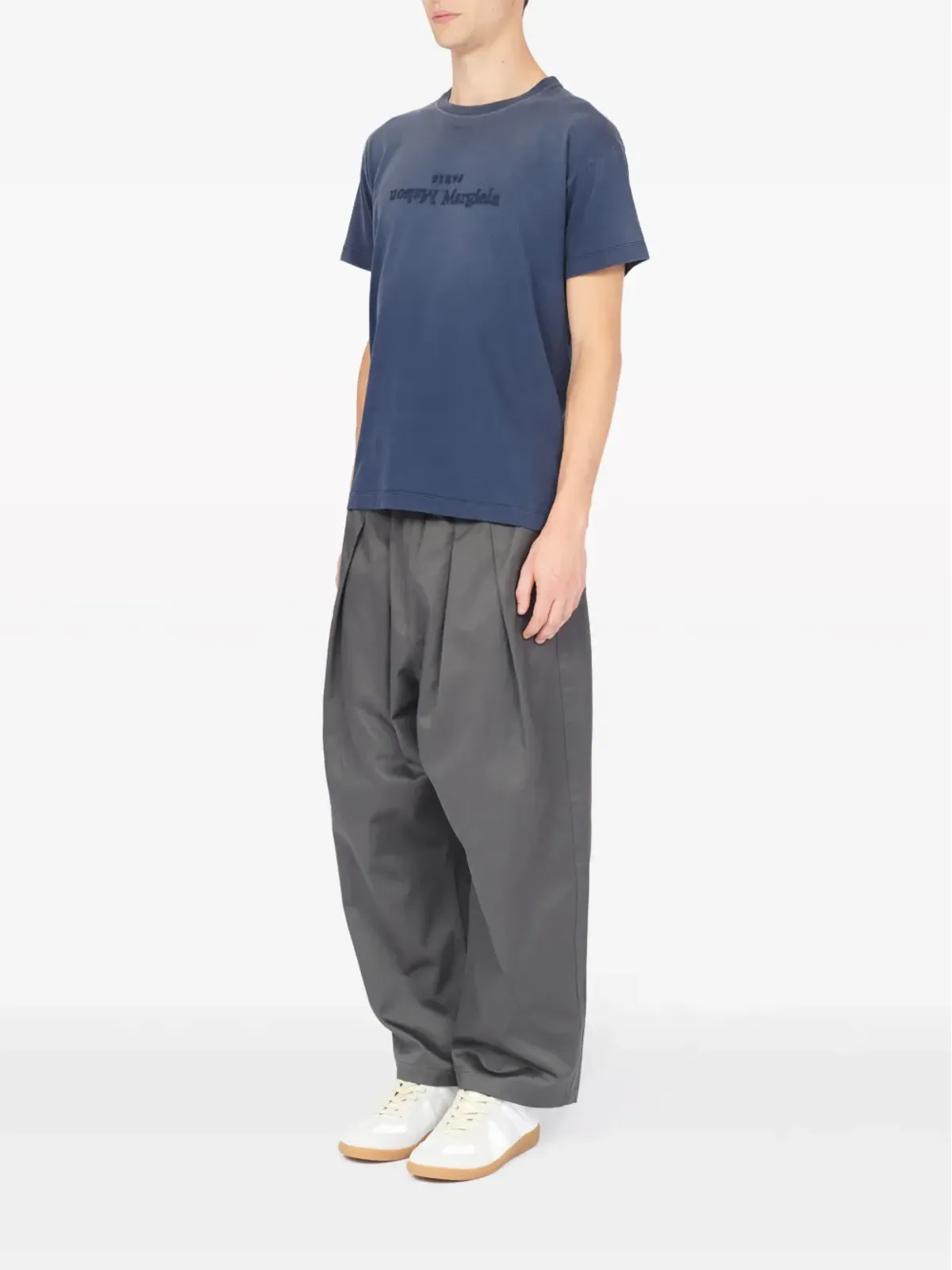 Maison Margiela リバースロゴ コットン Tシャツ - 画像5