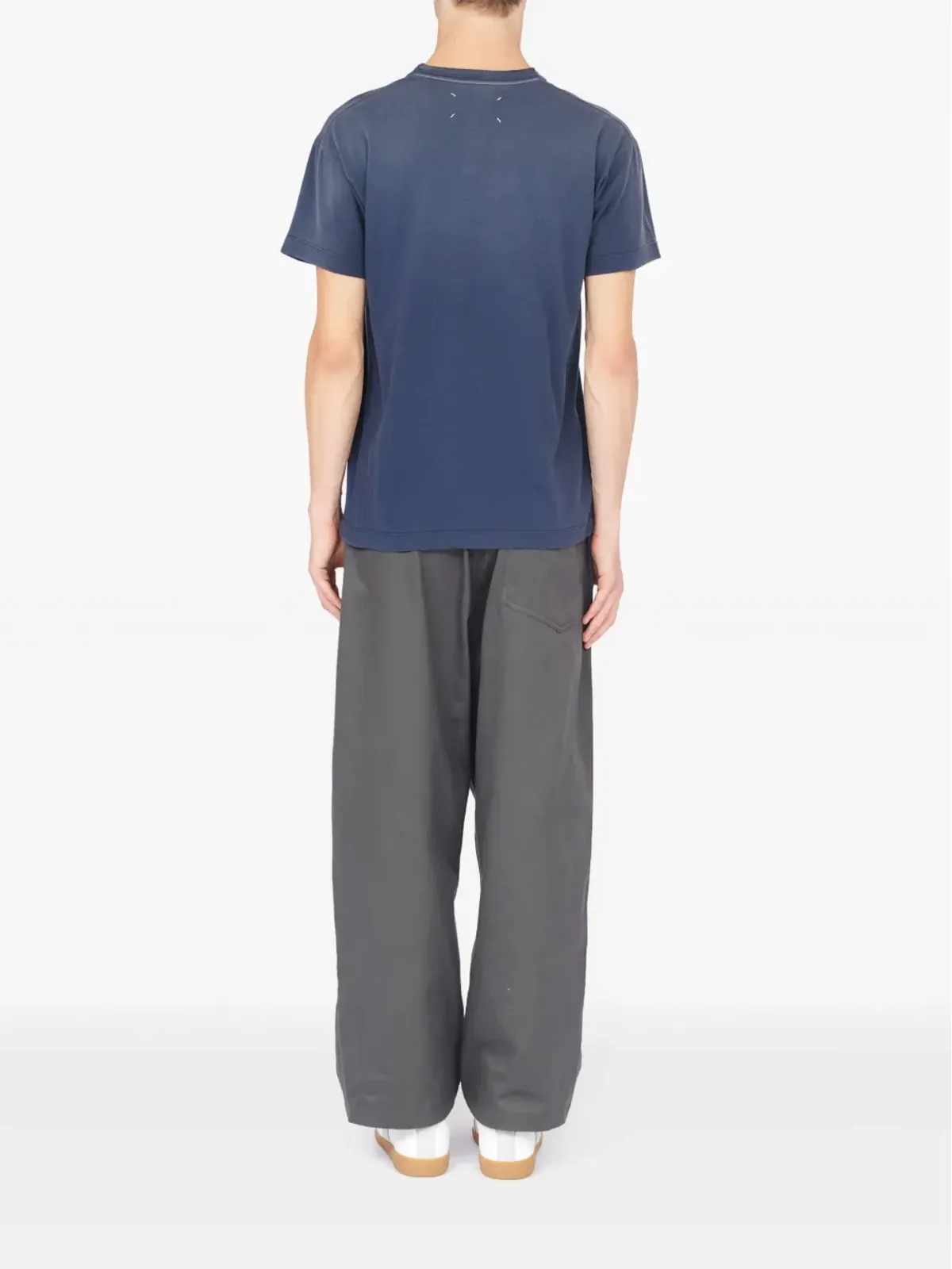 Maison Margiela リバースロゴ コットン Tシャツ - 画像4