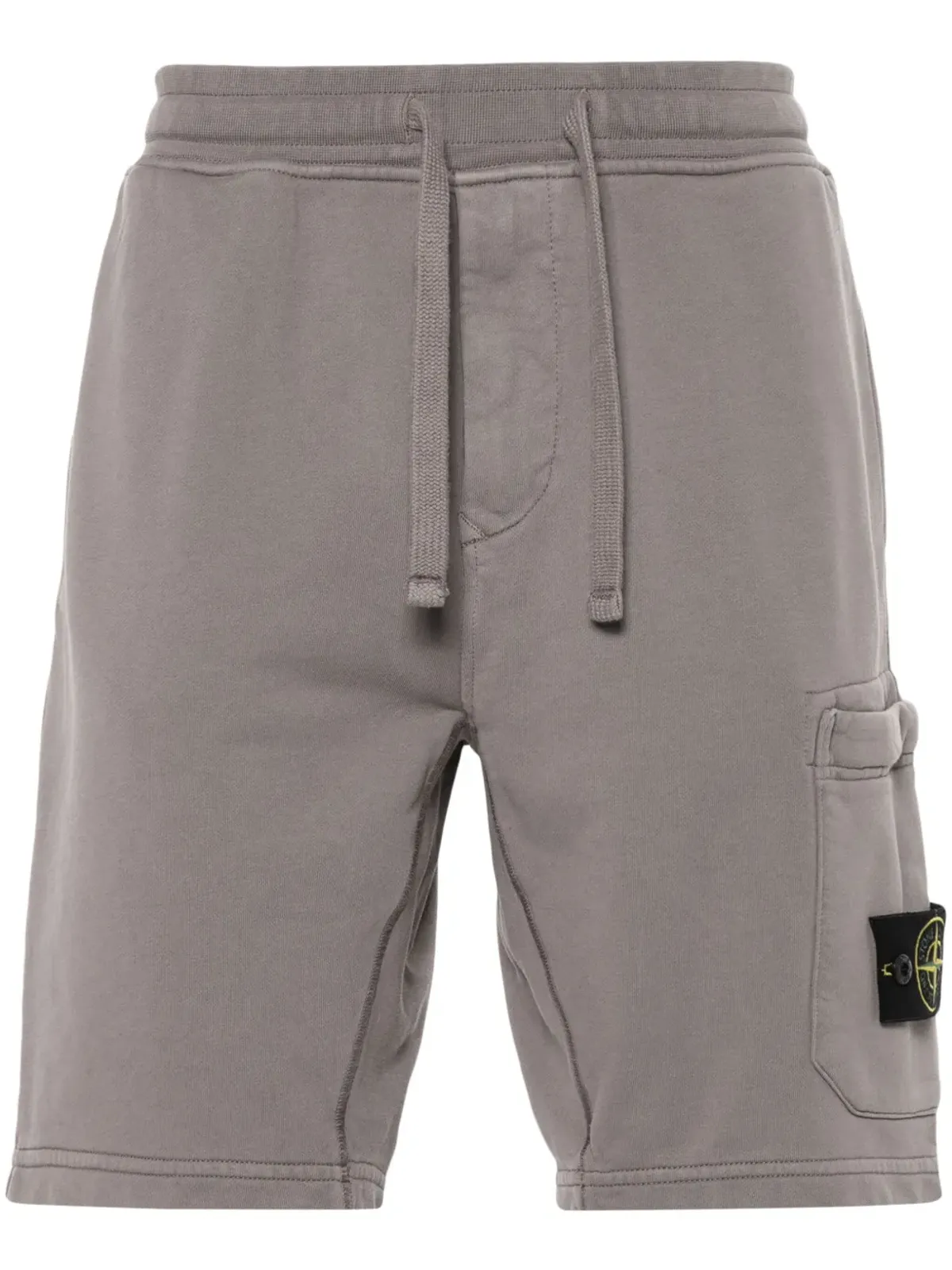 Stone Island コンパスバッジ ジャージーショーツ ブラウン - 画像1