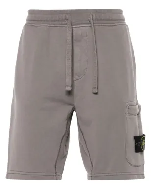 Stone Island コンパスバッジ ジャージーショーツ ブラウン - サムネイル1