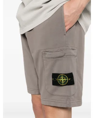 Stone Island コンパスバッジ ジャージーショーツ ブラウン - サムネイル5