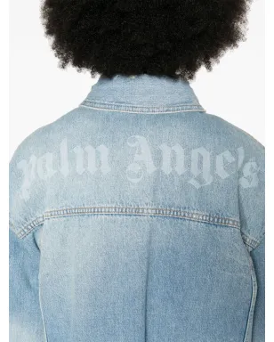 Palm Angels 洗い加工ロゴ デニムジャケット - サムネイル5